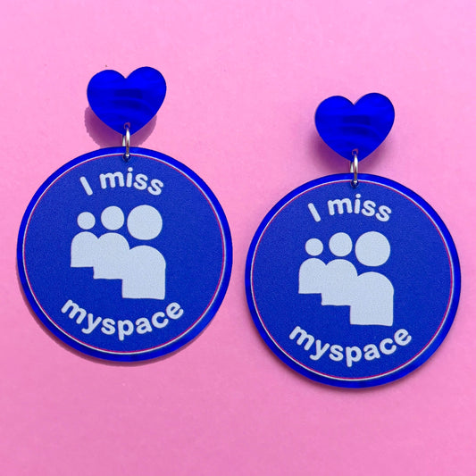 I Miss MySpace Drop Earrings