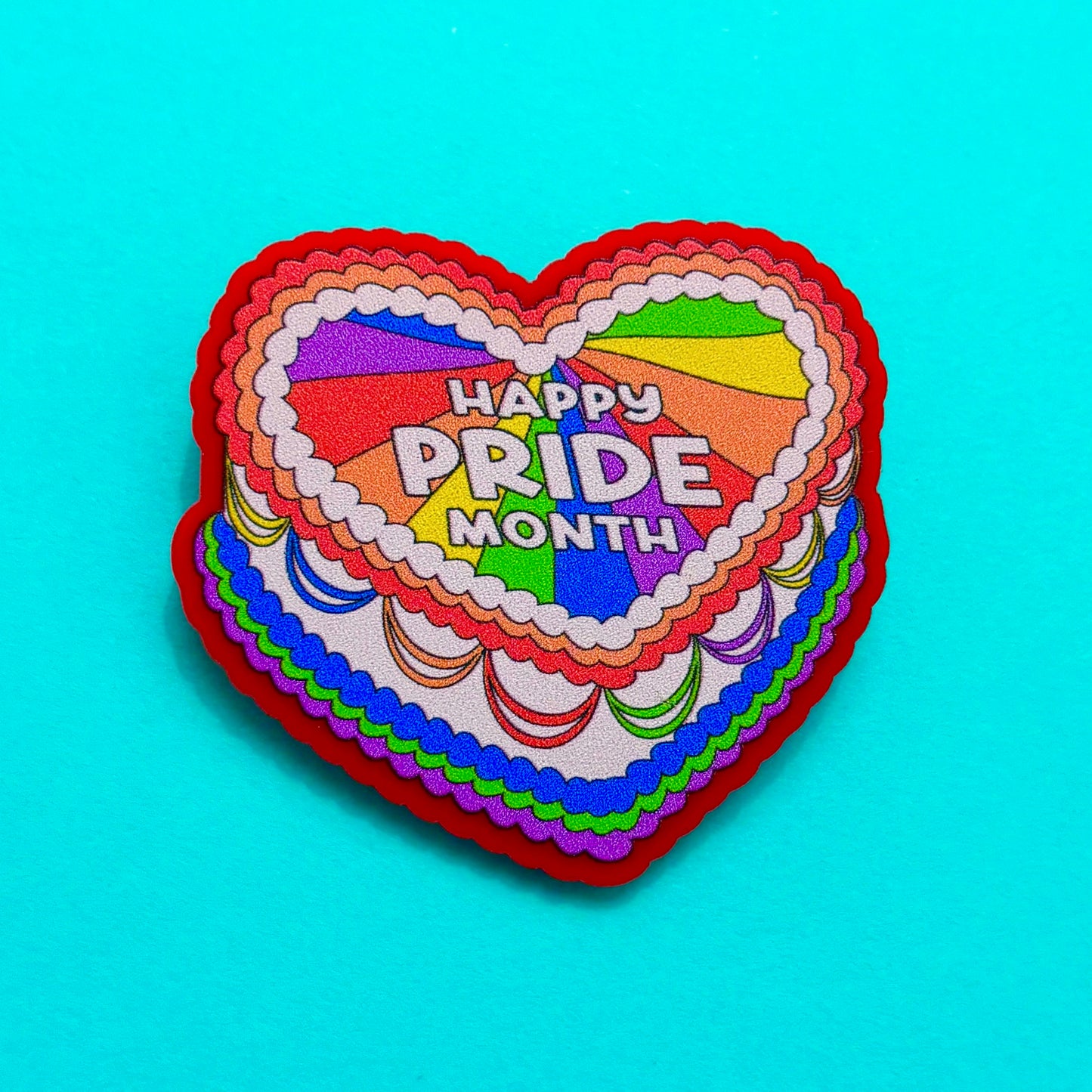 Pride Month Cake Pin