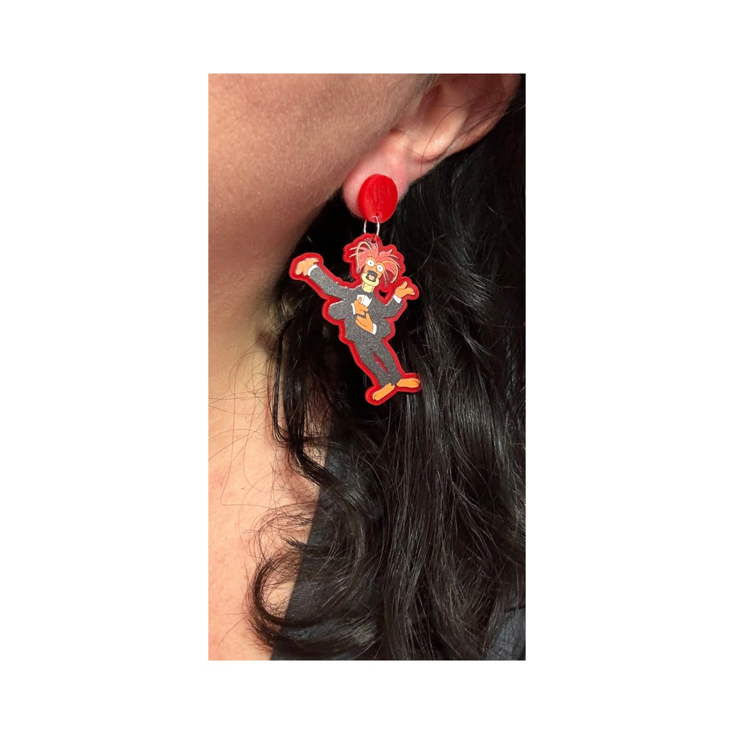 Ghost Host Pepe Drop Earrings