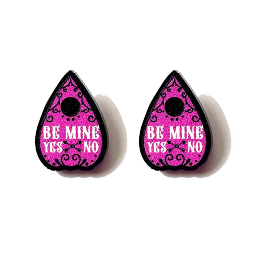 Be Mine Ouija Planchette Post Earrings