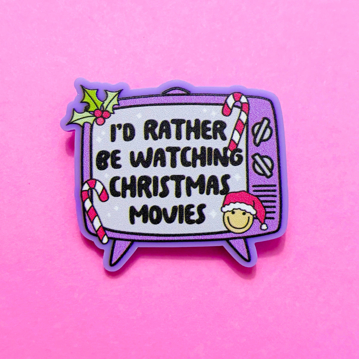 Christmas Movies TV Pin