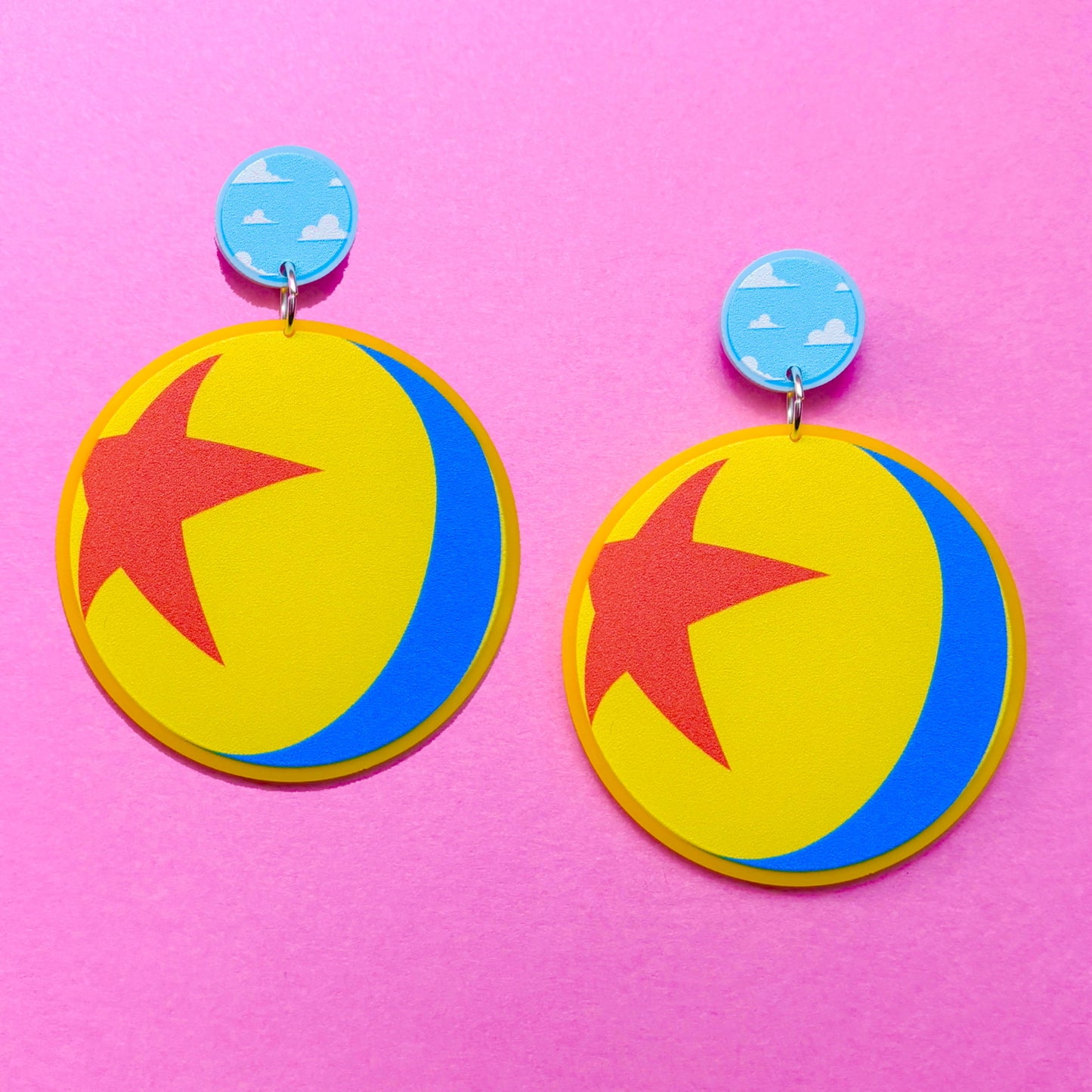 Luxo Ball Inspired Acrylic Drop Earrings