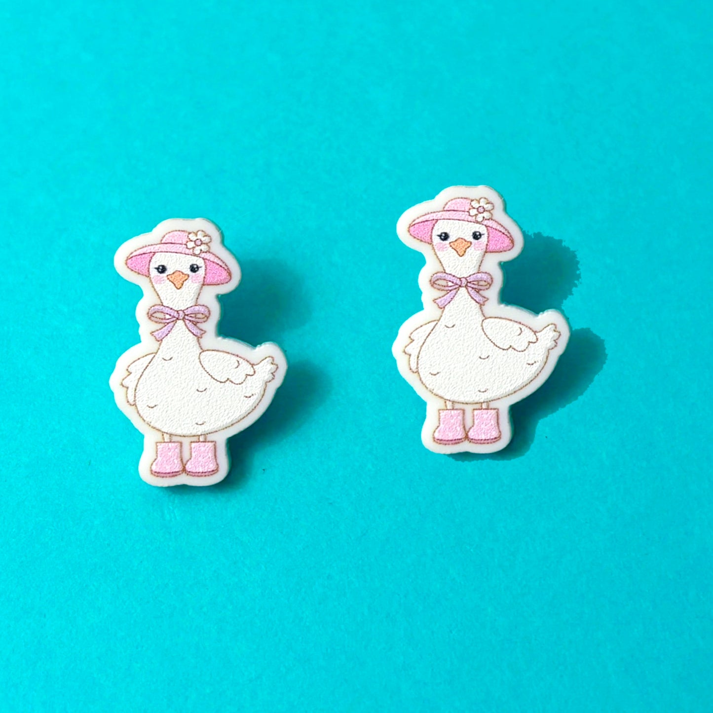 Spring Silly Goose Post Earrings