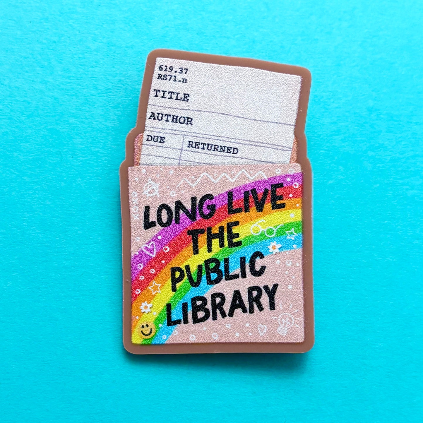 Long Live The Public Library Pin