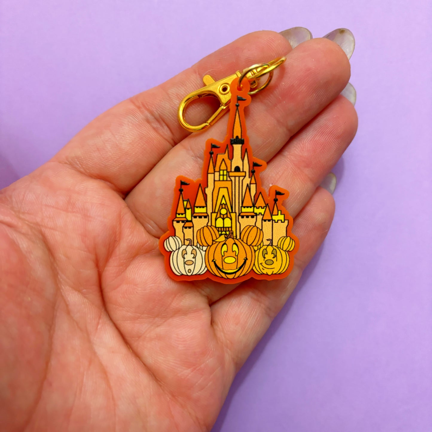 Halloween Castle Bag Charm or Keychain