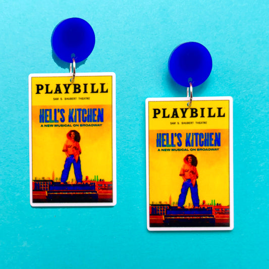 Hell’s Kitchen Playbill Drop Earrings