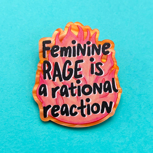 Feminine Rage Flame Pin