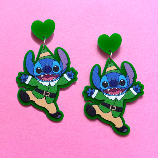 Elf Stitch Drop Earrings