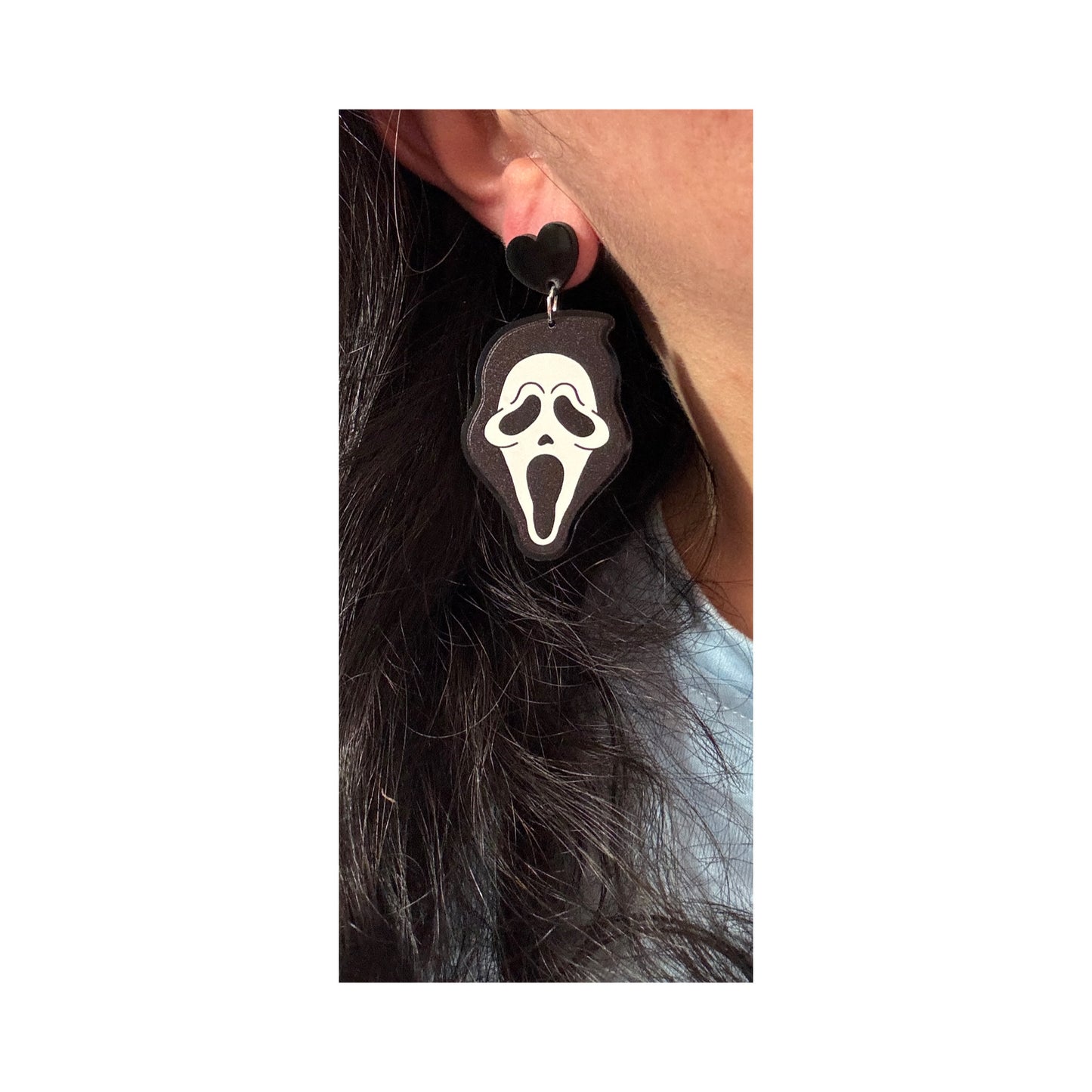Ghostface Drop Earrings