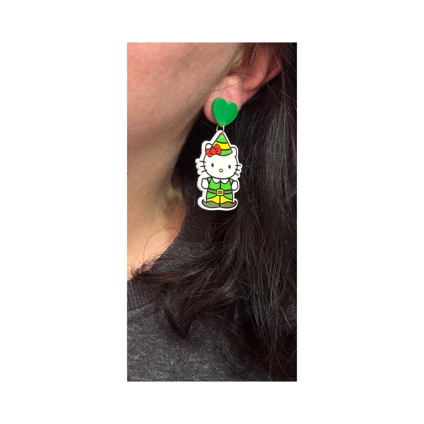 Elf Kitty Drop Earrings