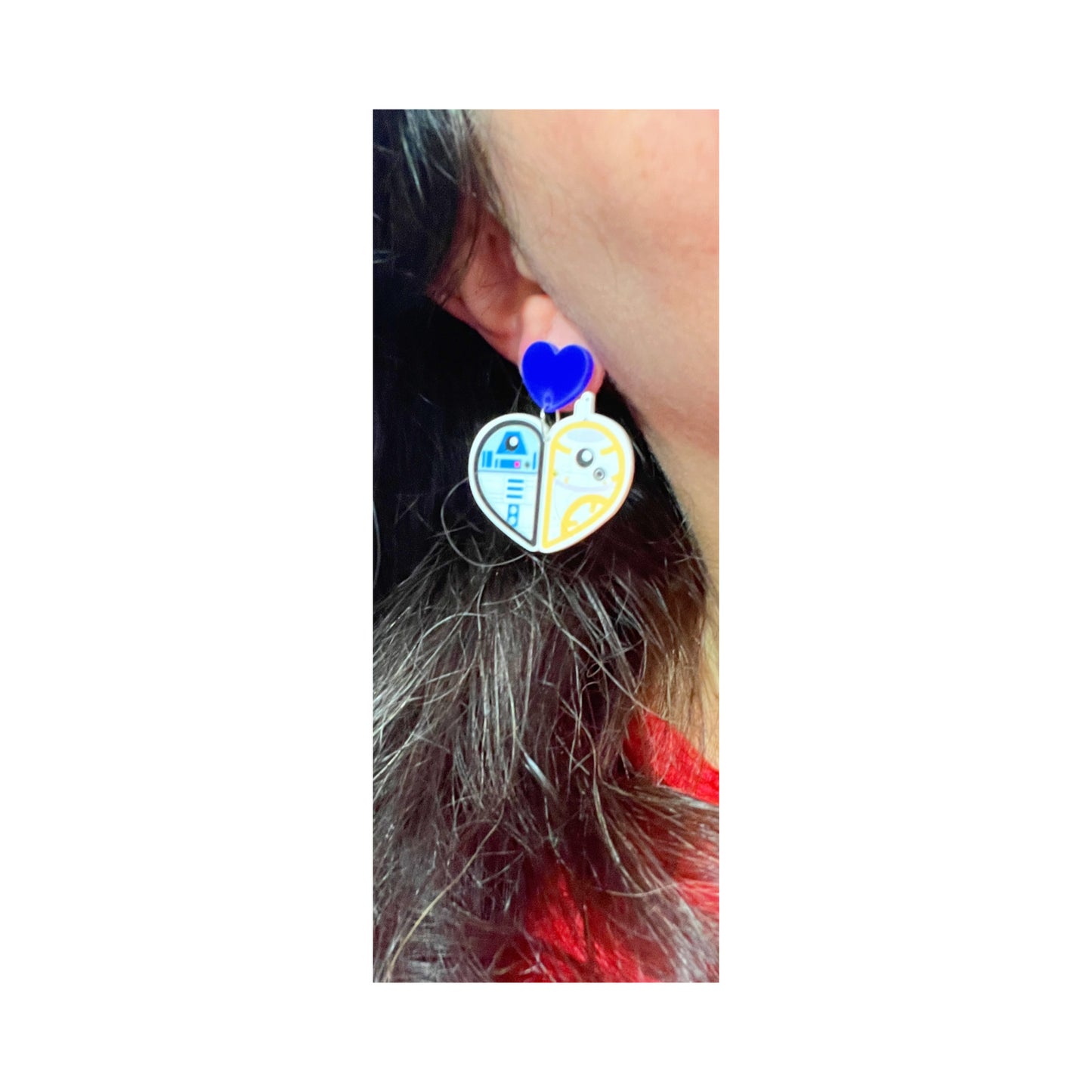 Droid Love Drop Earrings