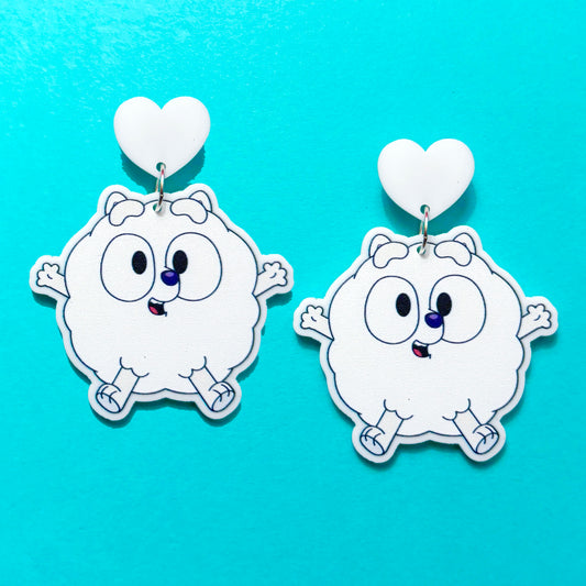 Pom Pom Drop Earrings