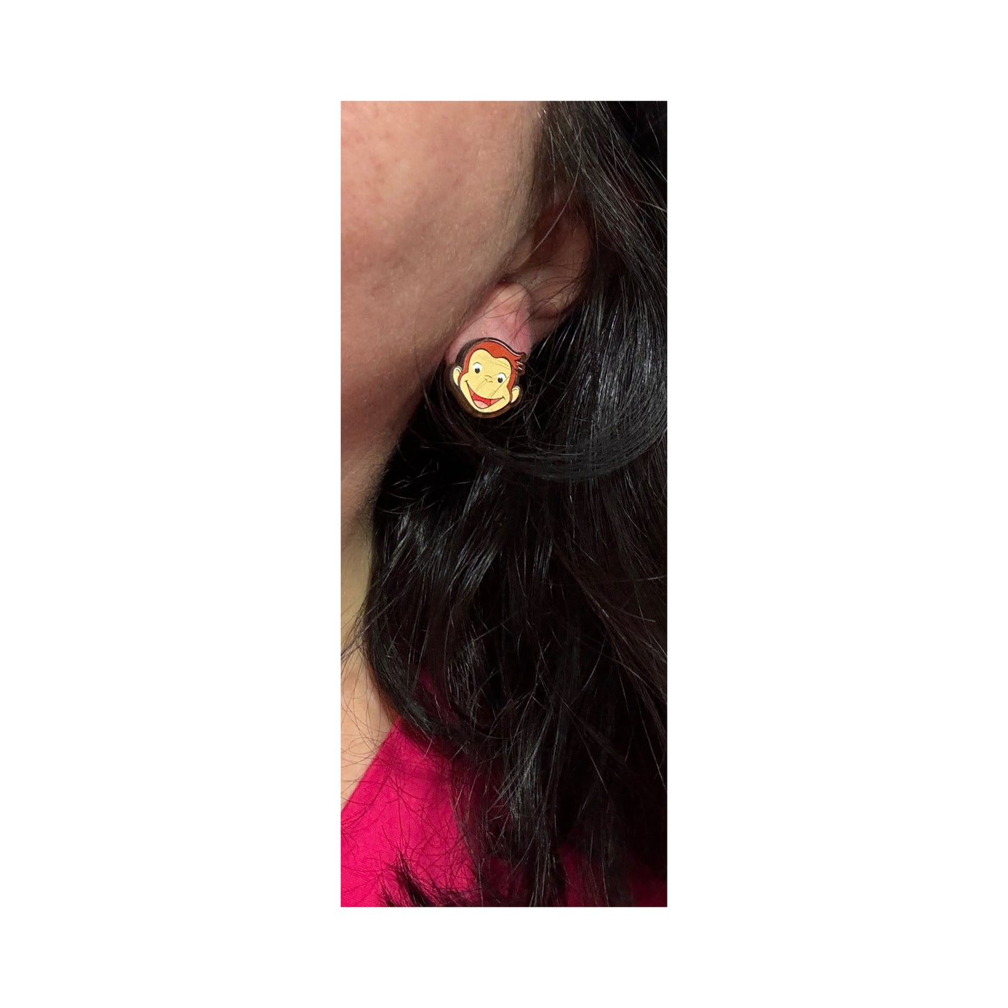 Curious Monkey Post Earrings