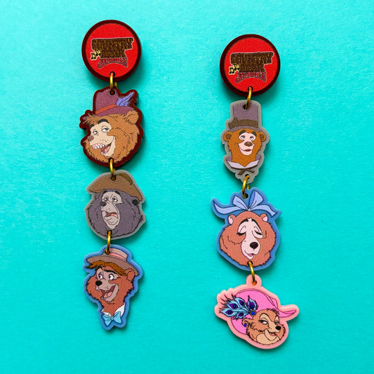 Country Bears Tiered Drop Earrings