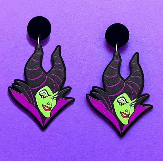 Mistress Of Evil Acrylic Drop Earrings