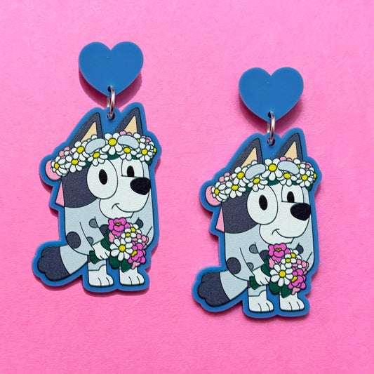 Flower Girl Muffin Earrings
