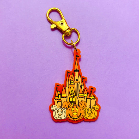 Halloween Castle Bag Charm or Keychain