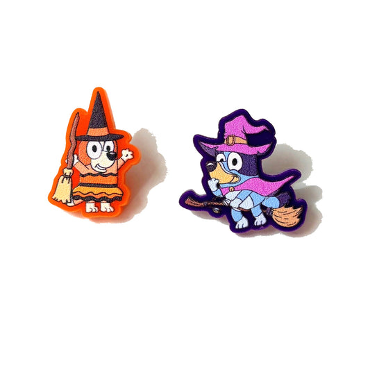 Heeler Witches Post Earrings