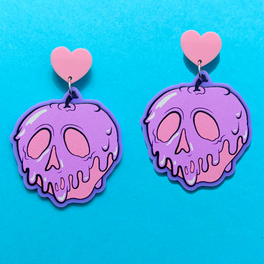 Pastel Poison Apple Drop Earrings
