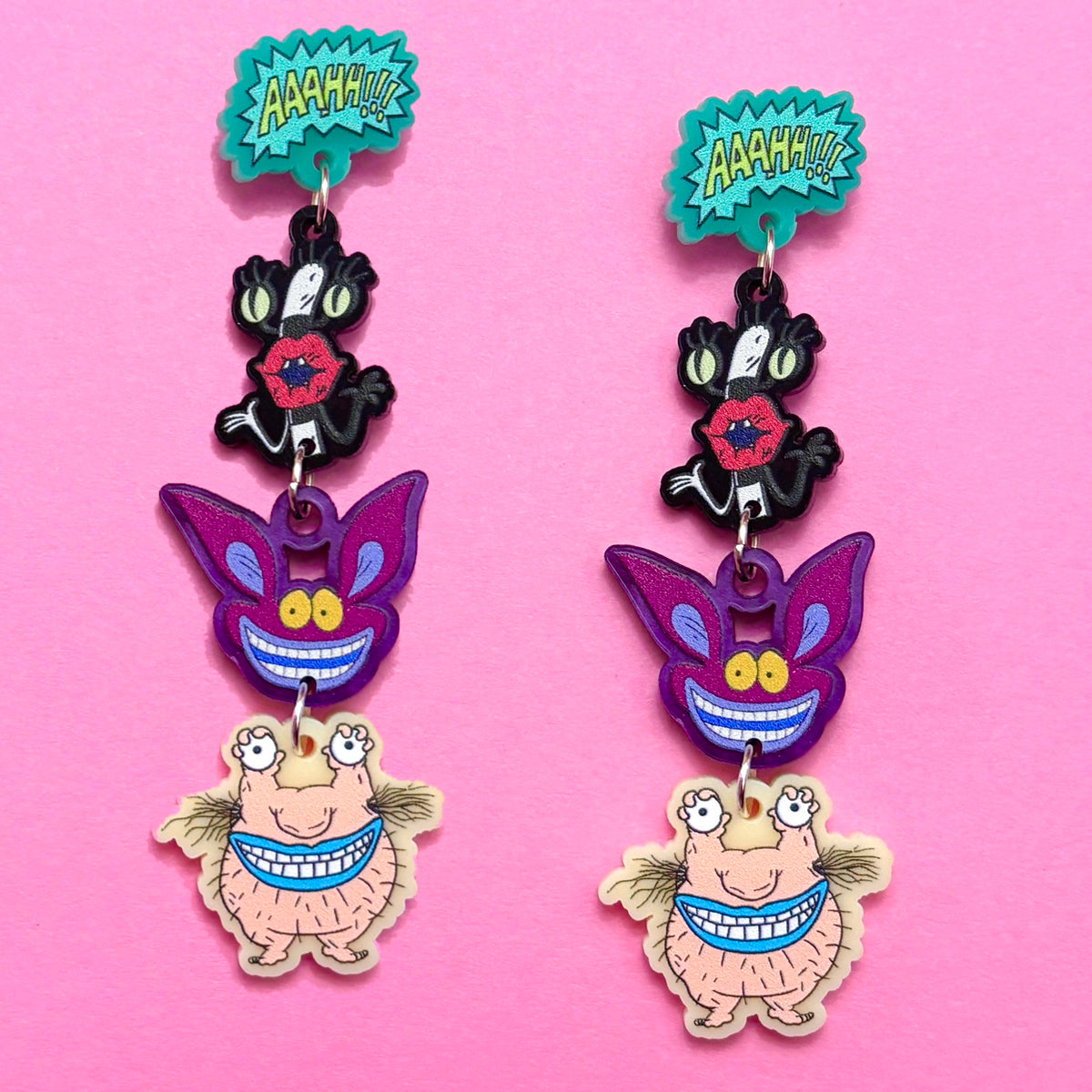 Real Monsters Tiered Drop Earrings