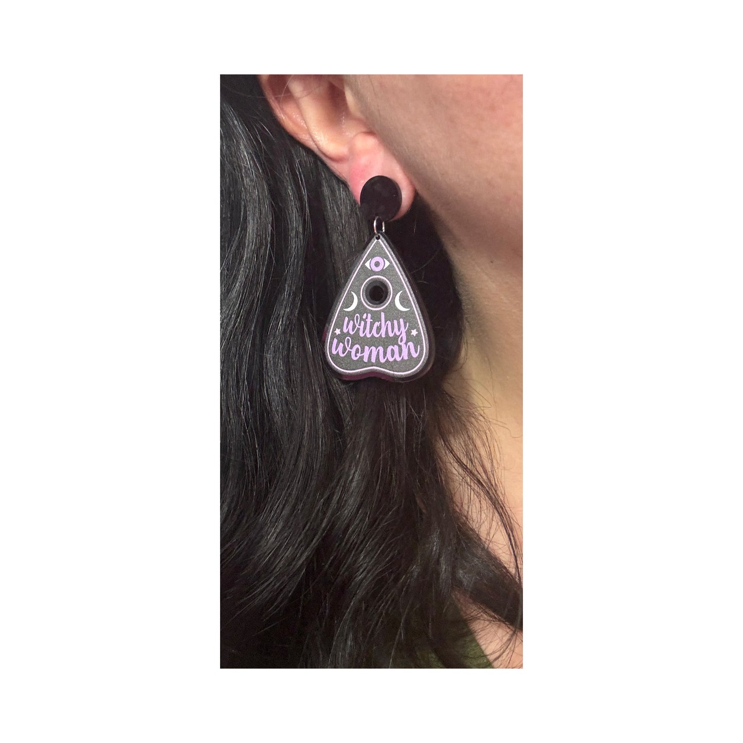 Witchy Woman Planchette Drop Earrings