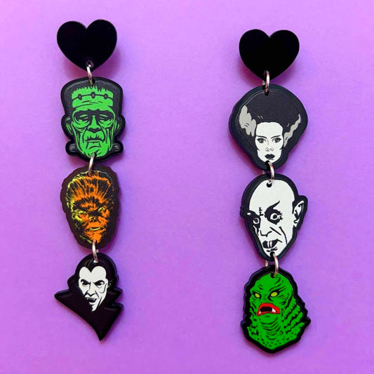 Monster Mash Tiered Drop Earrings