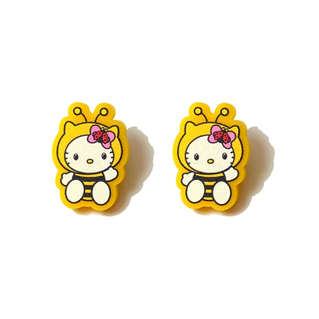 Honey Bee Kitty Post Earrings