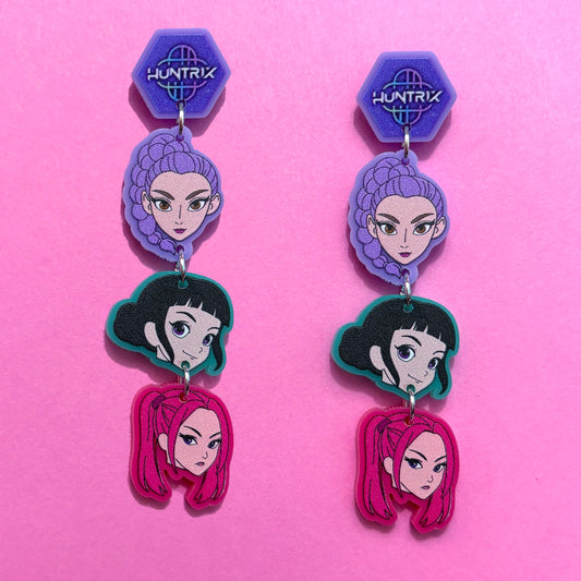 K-Pop Hunters Tiered Drop Earrings