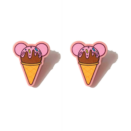Mouse Ice Cream Post Earrings