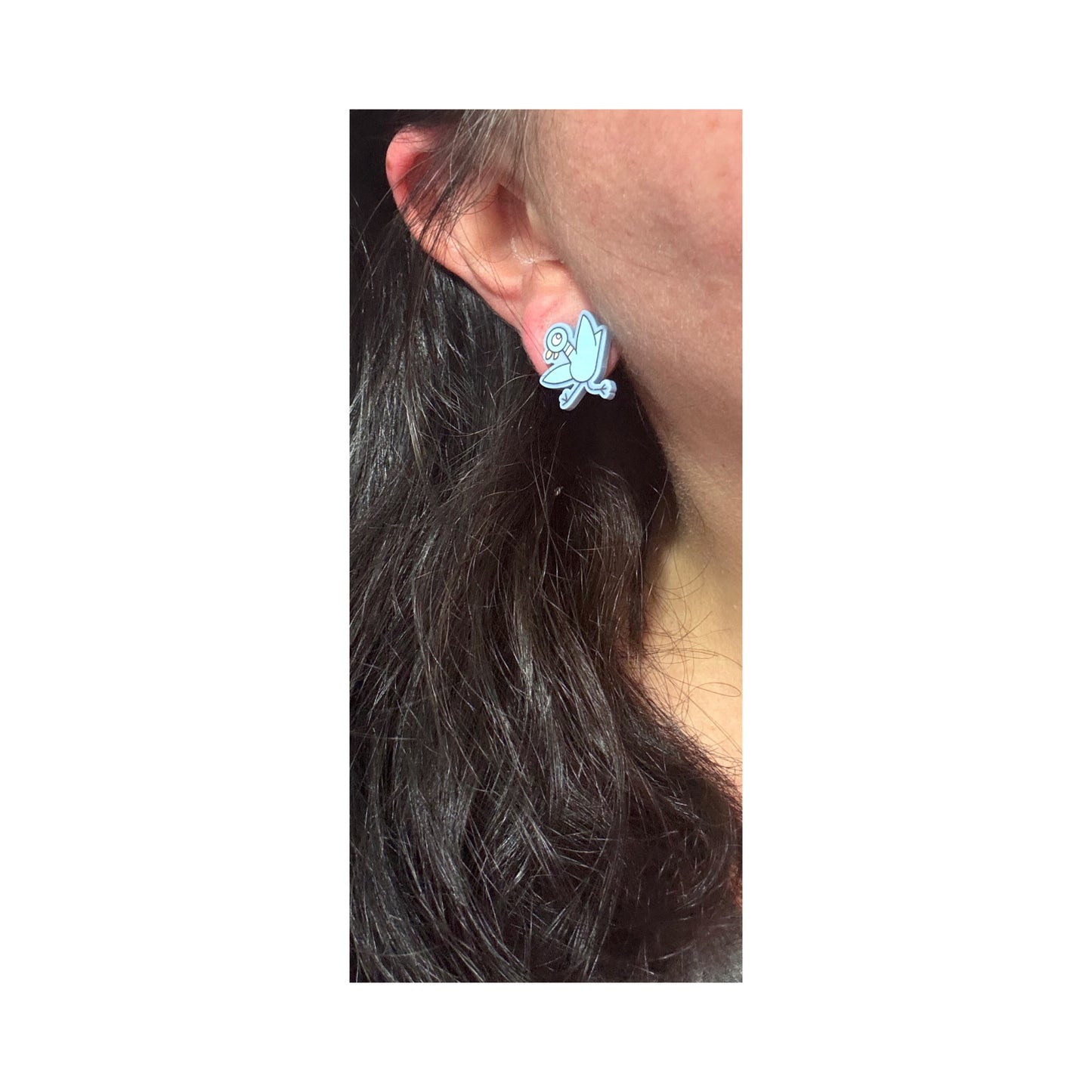 Dancing Pigeon Post Earrings