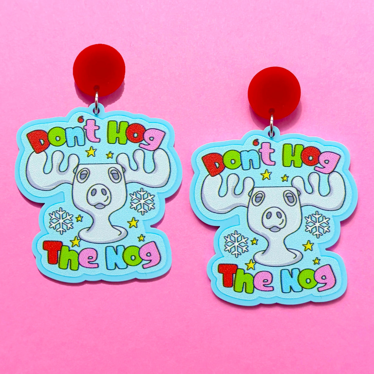 Don’t Hog The Nog Drop Earrings