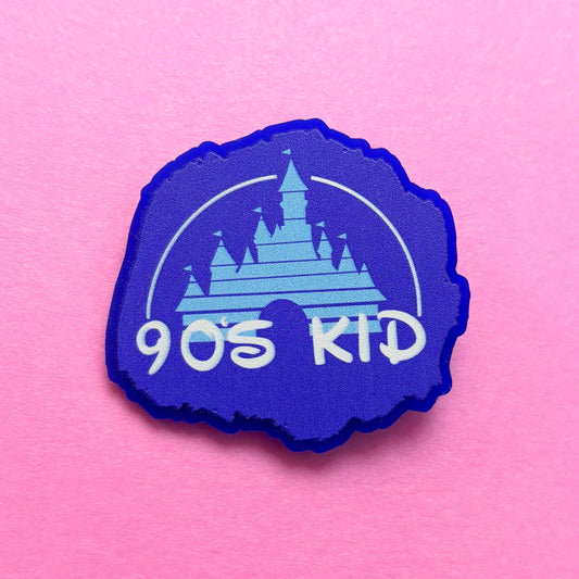 90s Castle Kid Pin