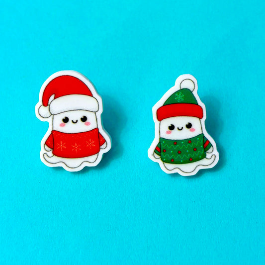 Holiday Ghost Cuties Post Earrings