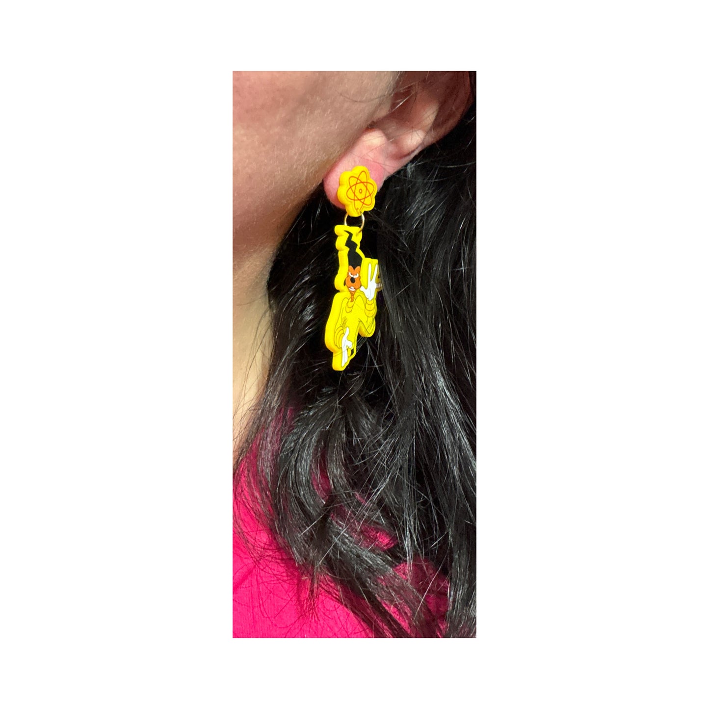 Powerline Yellow Drop Earrings