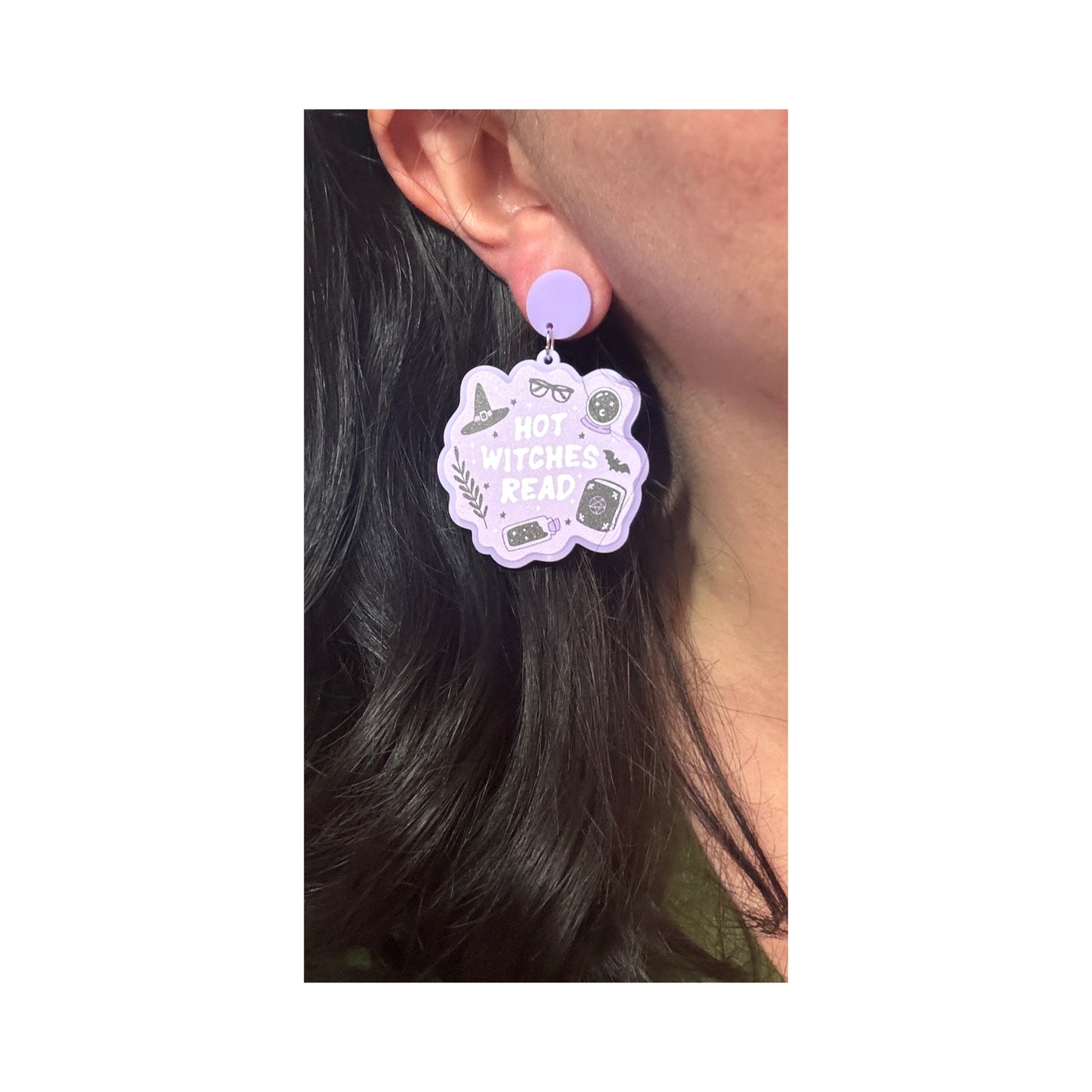 Hot Witches Read Drop Earrings