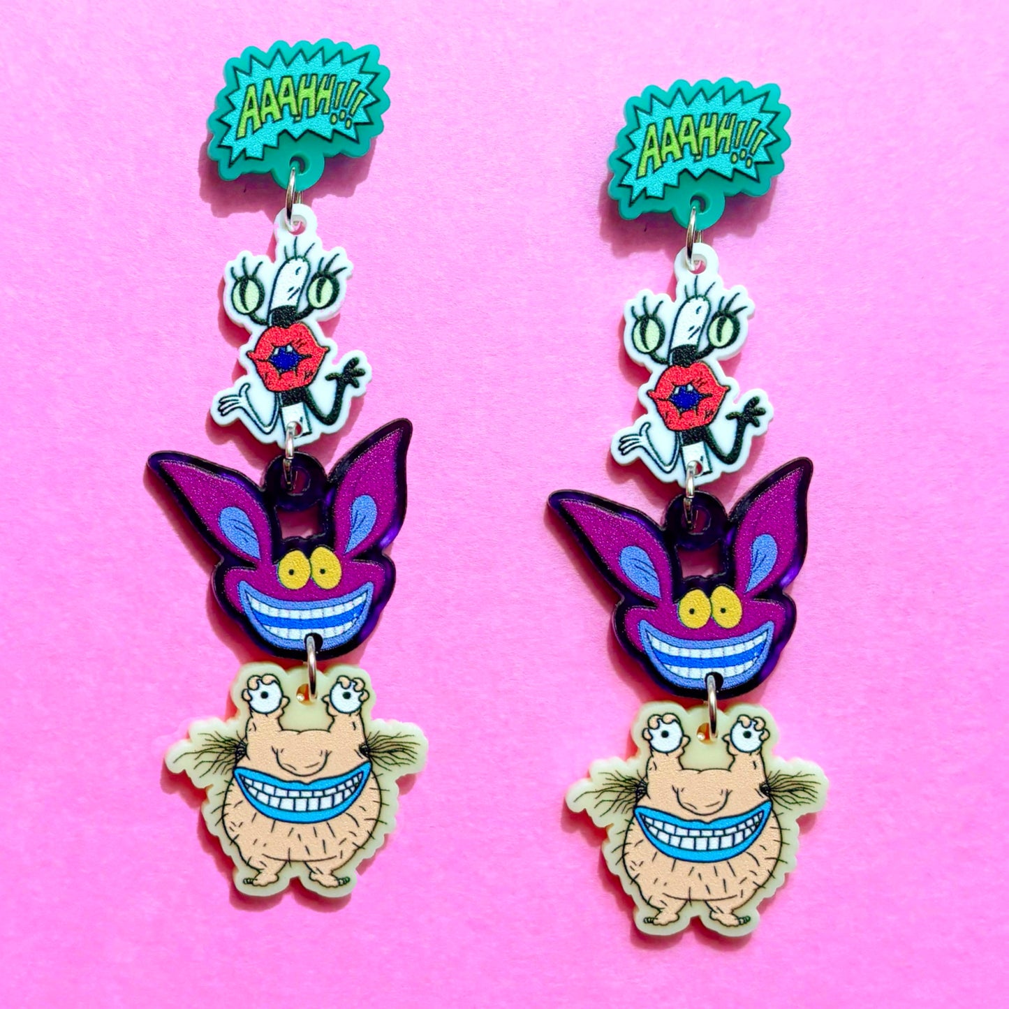 Real Monsters Tiered Drop Earrings