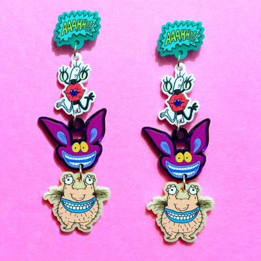 Real Monsters Tiered Drop Earrings