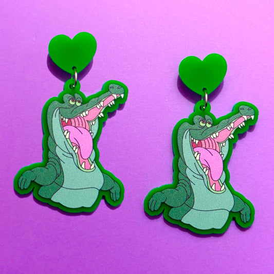 Crocodile Drop Earrings