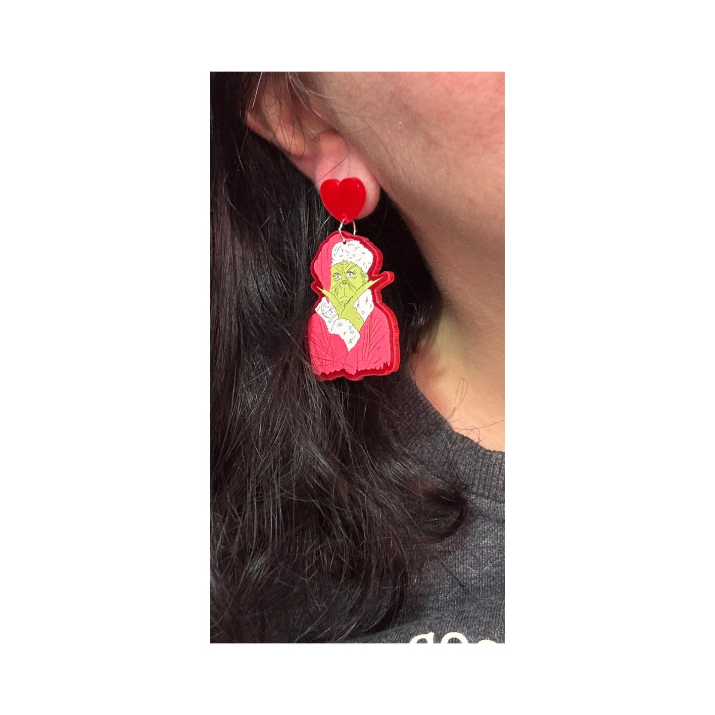 2000s Grinch Drop Earrings