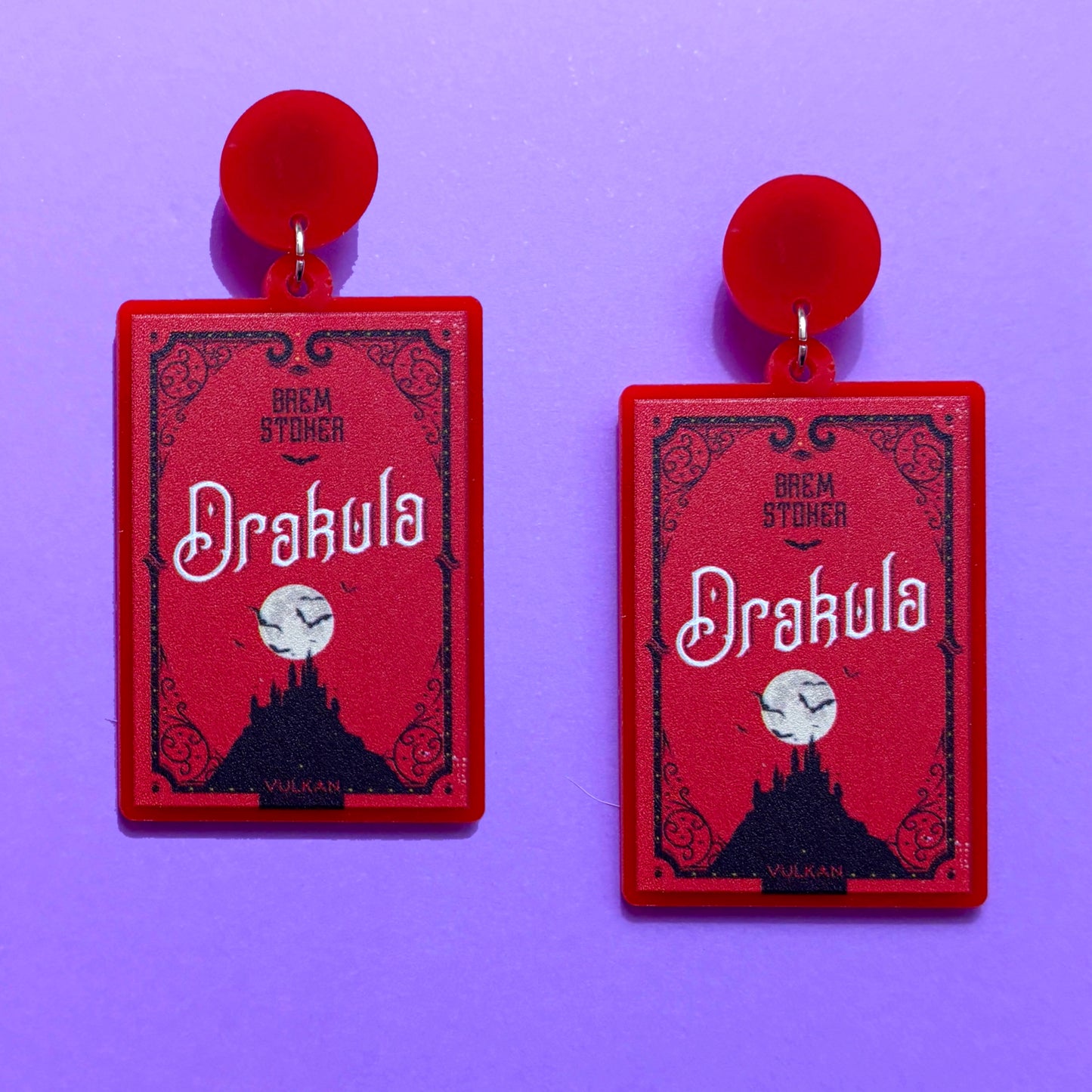 Drakula Book Drop Earrings