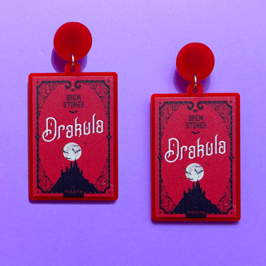 Drakula Book Drop Earrings