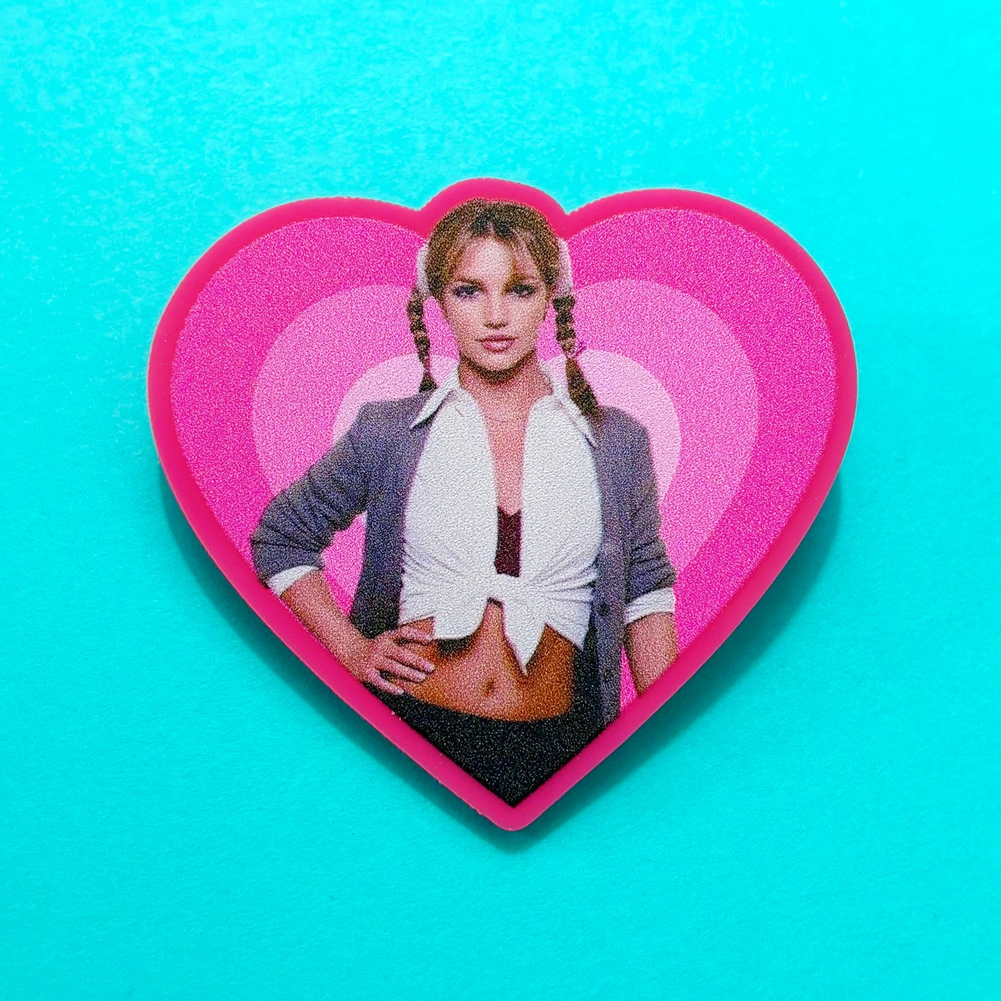Hit Me Baby Britney Heart Pin