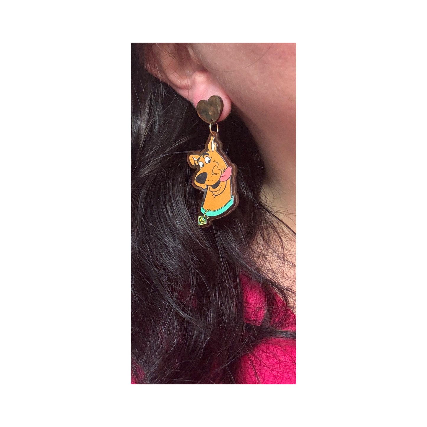 Mystery Dog Drop Earrings