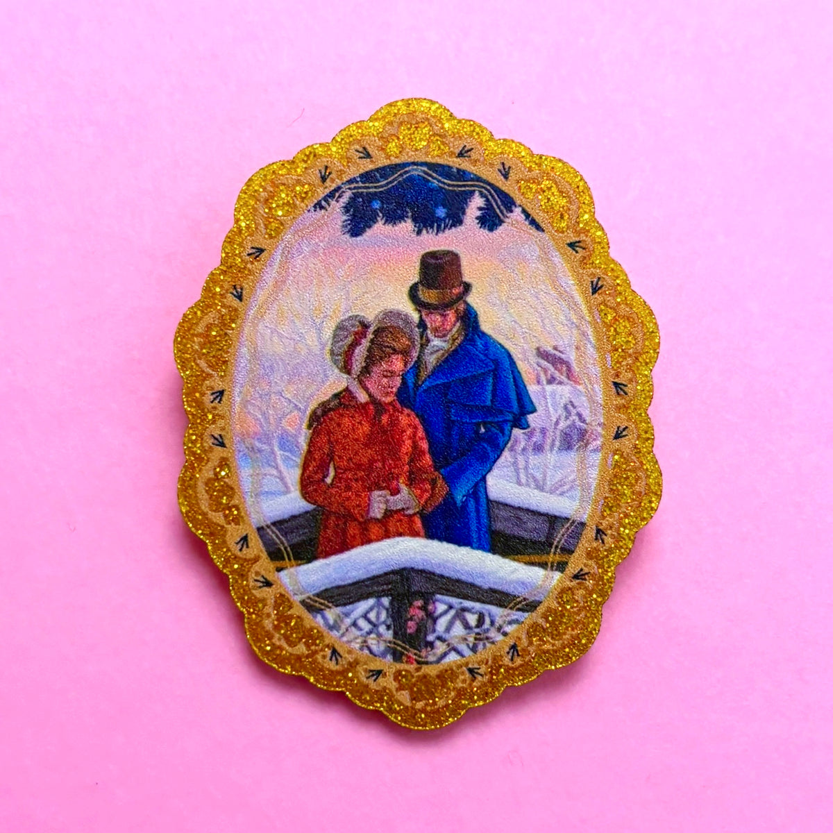 Scrooge & Belle Pin