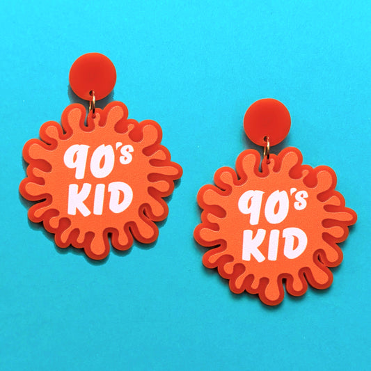 90s Kid Slime Acrylic Drop Earrings
