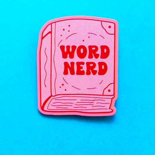Word Nerd Pin