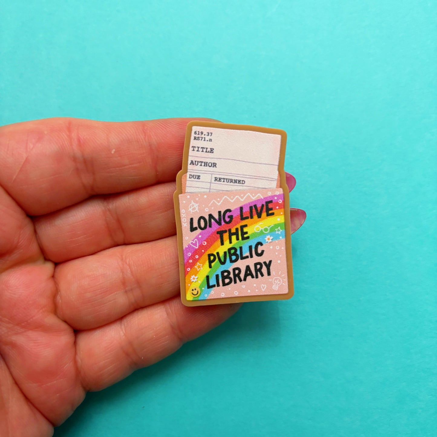 Long Live The Public Library Pin
