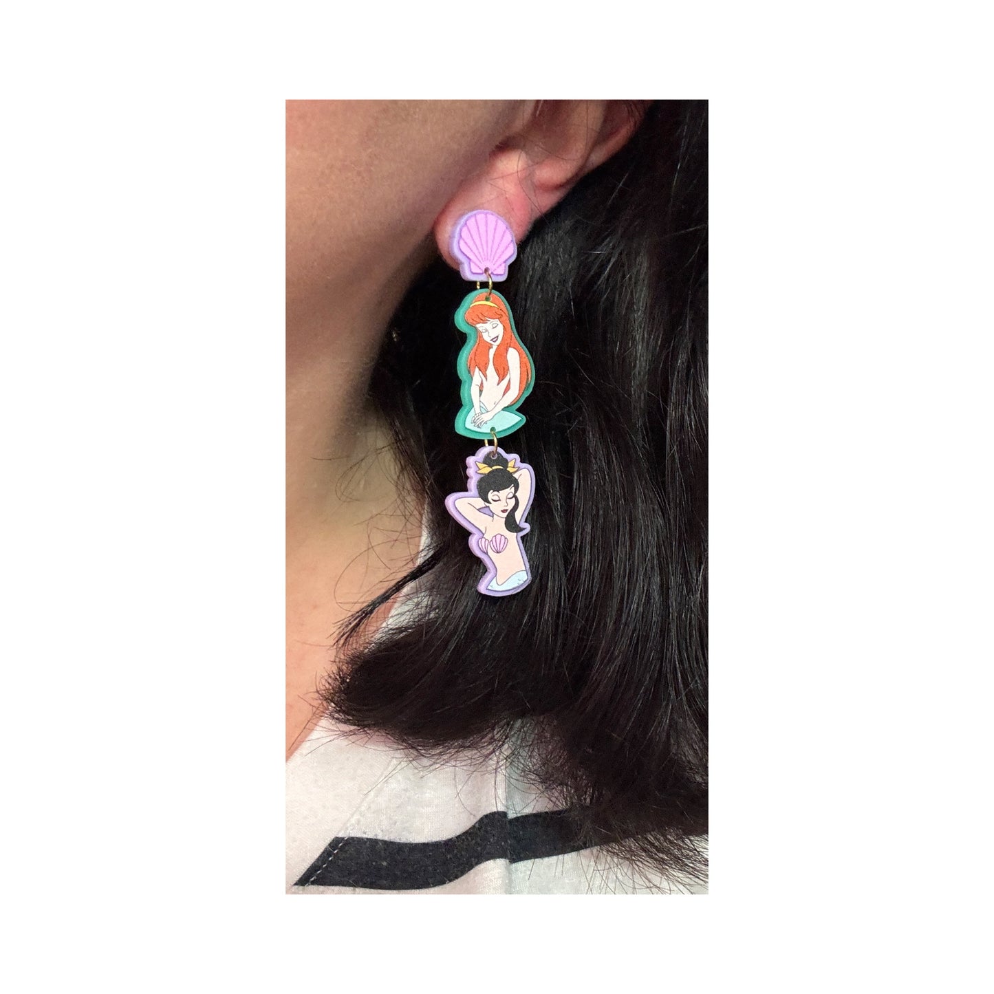 Neverland Mermaids Tiered Drop Earrings