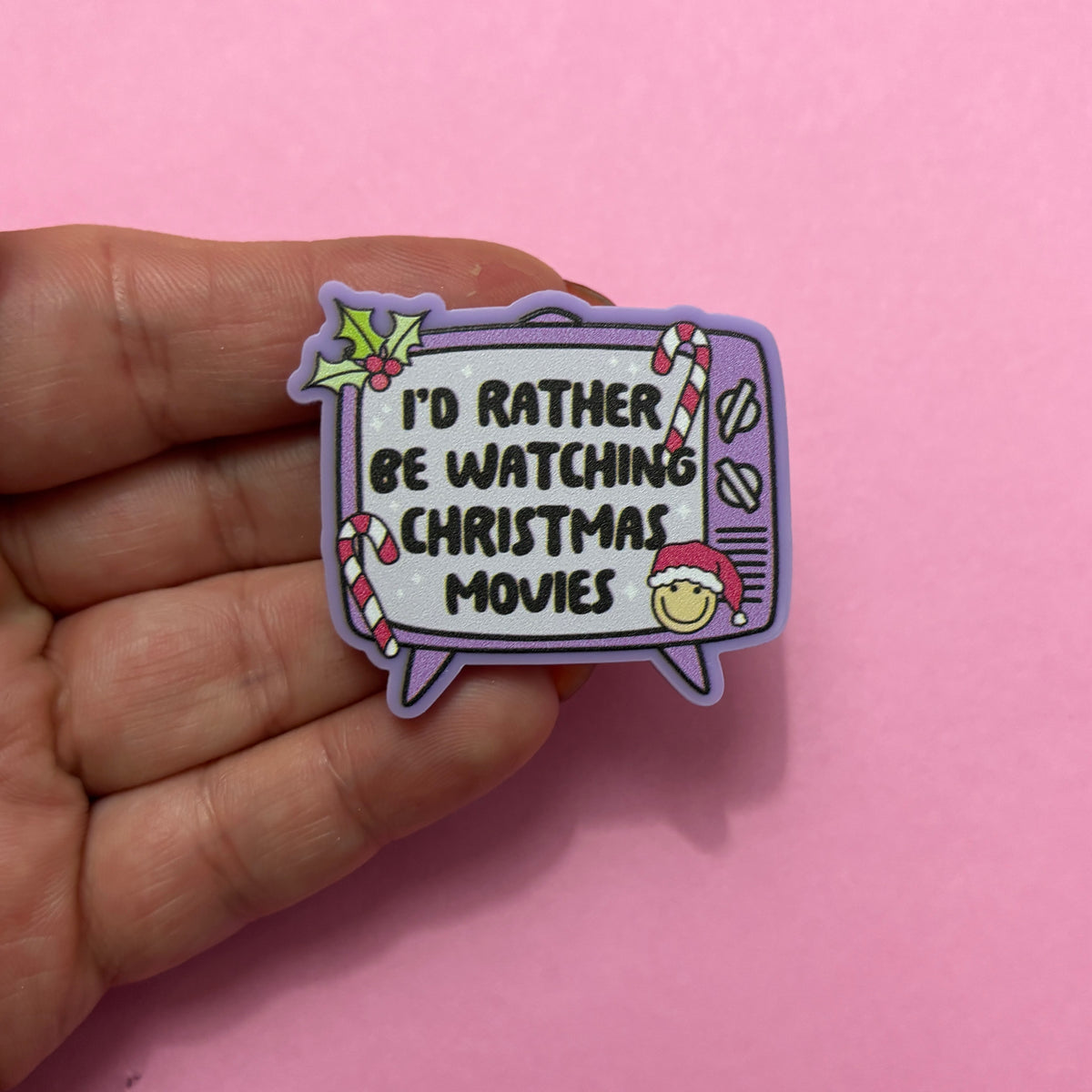 Christmas Movies TV Pin