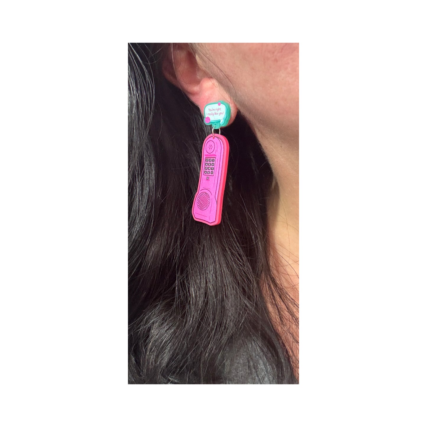 Dream Phone Drop Earrings